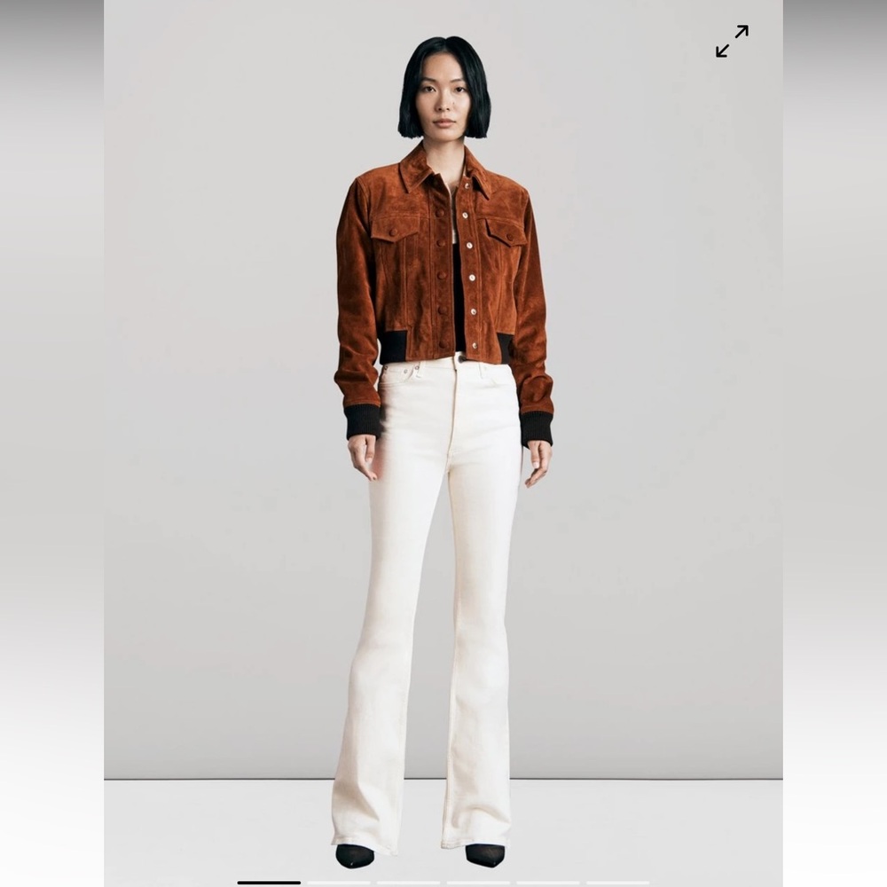 rag & bone Casey High Waist Flare Leg Jeans in Ecru
Size 26